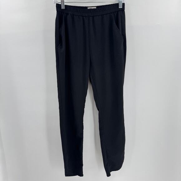 Marine Layer Re-Spun Allison Pants Sz XS Black Tulip Hem Pull On Lightweight - Picture 2 of 8